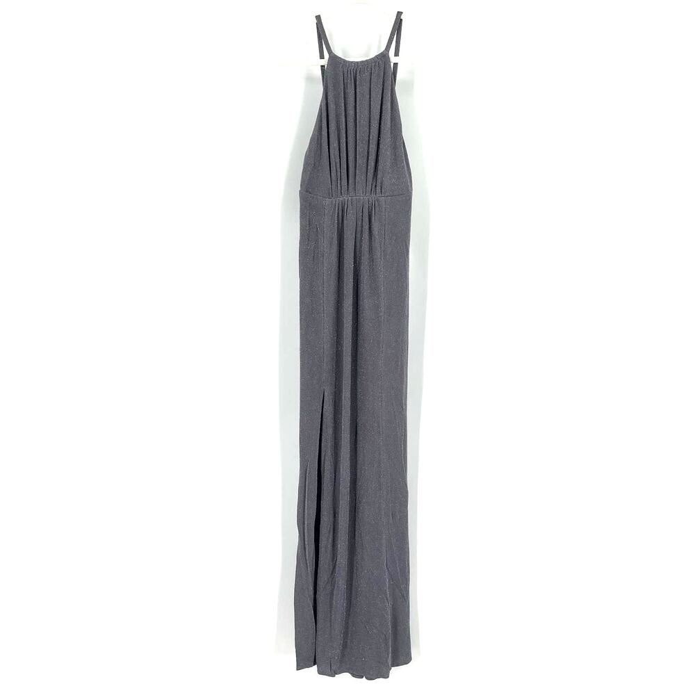 Show Me Your MuMu Amanda Maxi Dress Dancing Queen Shine Smoke‎ Small NWT